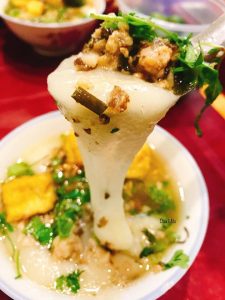Bánh đúc là một ý tưởng tuyệt vời cho ngày đông