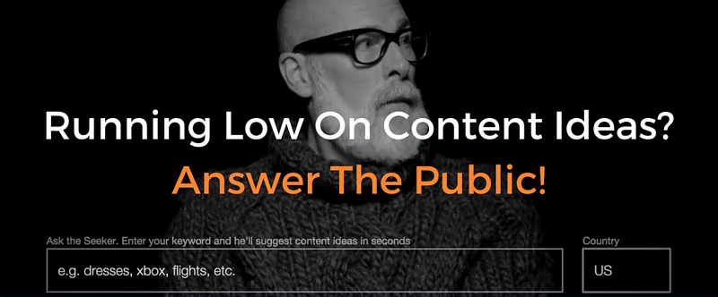 SEO với Answer the Public