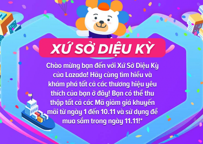 Xứ Sở Diệu Kỳ trên Lazada đưa bạn vào vùng đất thần tiên với “kho báu” là những voucher có ưu đãi hấp dẫn