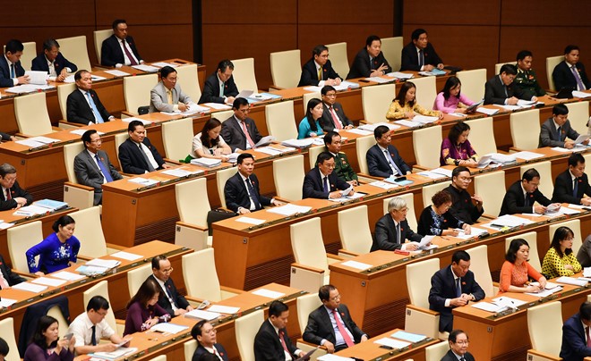 Tại phiên hợp ngày 12/11, Quốc hội biểu quyết phê chuẩn Việt Nam tham gia Hiệp định CPTPP