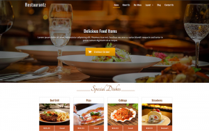 thiết kế website nhà hàng đẹp