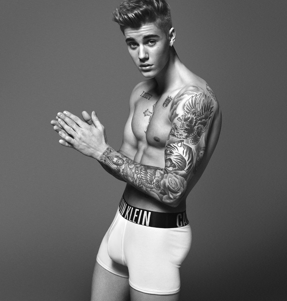 Justin Bieber trong quảng cáo của Calvin Klein