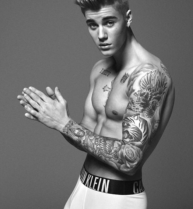 Justin Bieber trong sản phẩm nổi tiếng của Calvin Klein