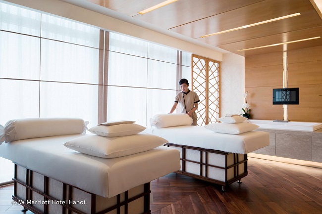 Spa tại JW Marriott đem lại cho khách hàng cảm giác thoải mái; thư giãn