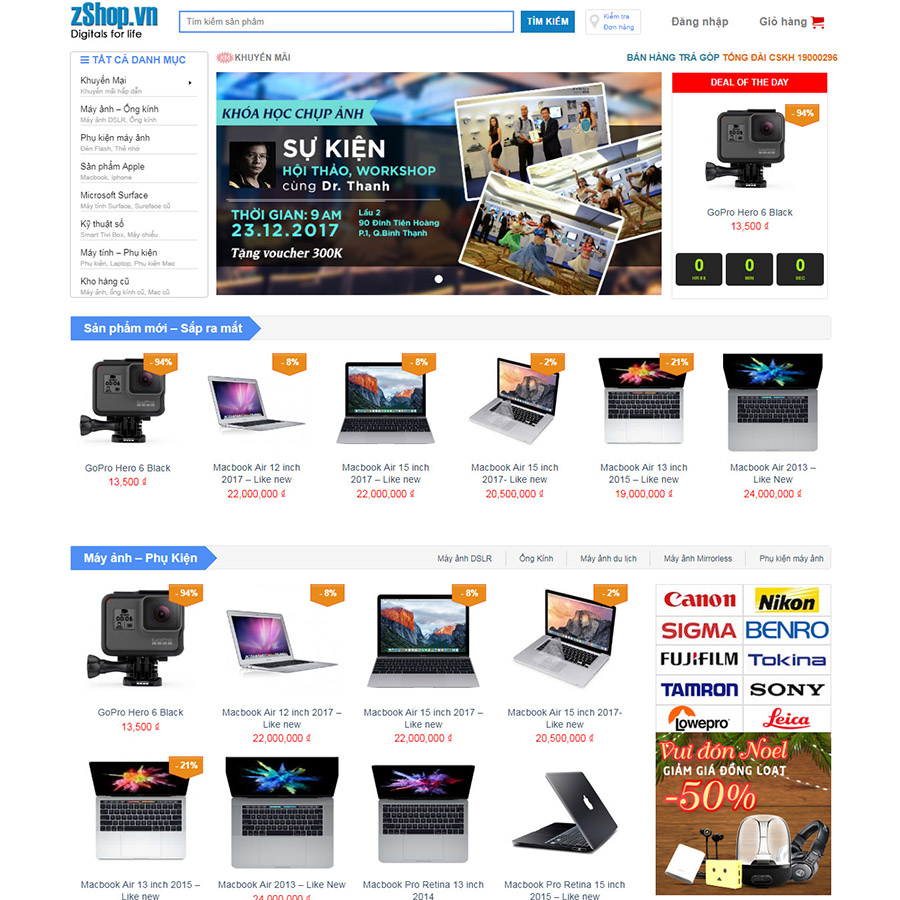 Thiết kế website bán hàng cho cửa hàng đồ công nghệ hiệu quả     