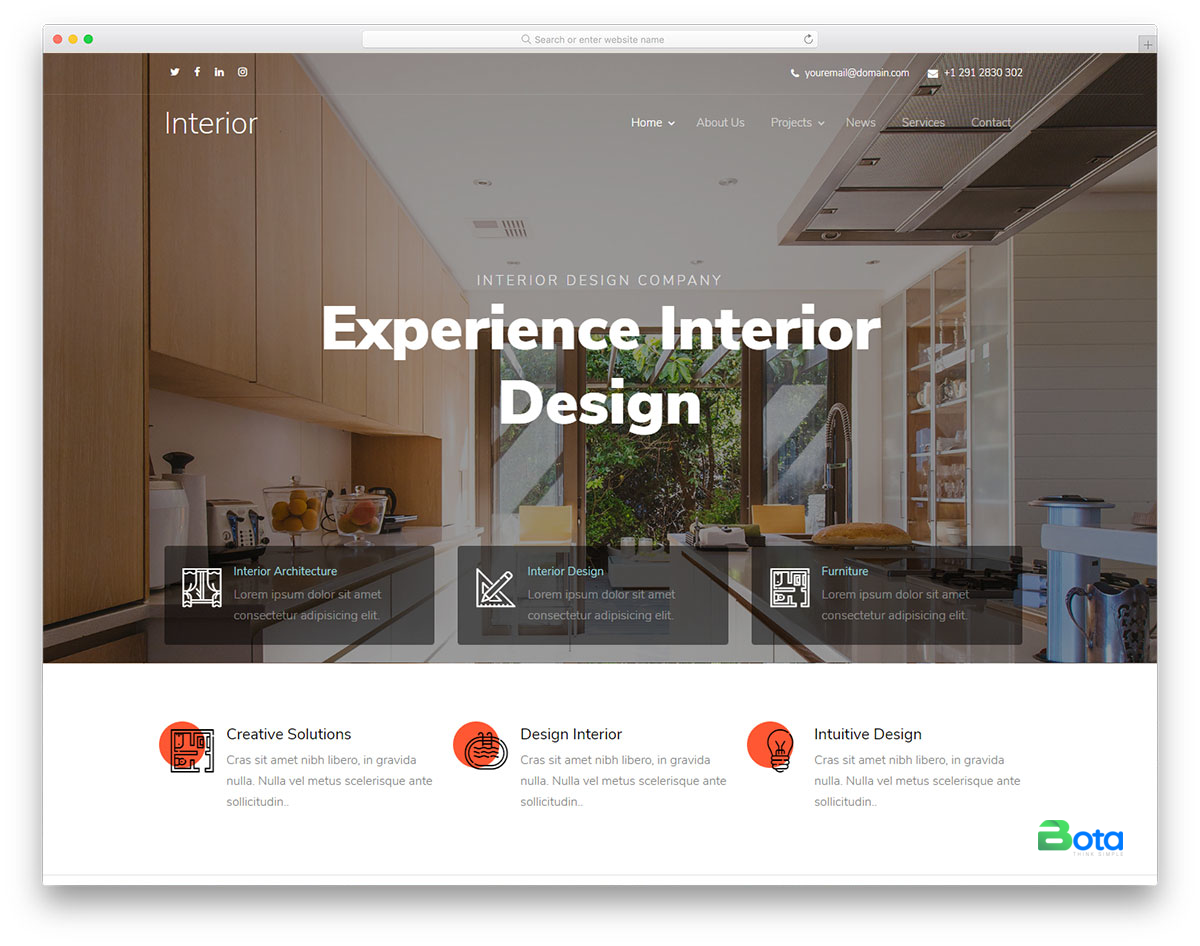 Thiết kế website nội thất chuyên nghiệp với Bota Web